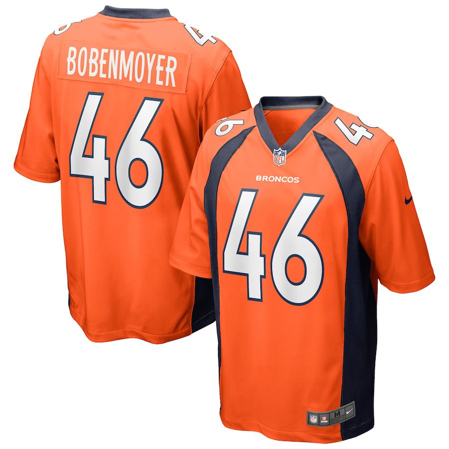 Men Denver Broncos #46 Jacob Bobenmoyer Nike Orange Game NFL Jersey